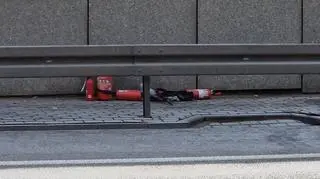 Pożar auta na S8