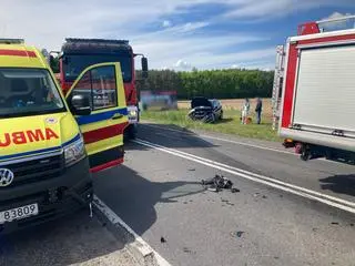 Zderzenie w miejscowości Romany-Sebory