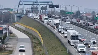 Korek na S8 na wysokości Ursusa 