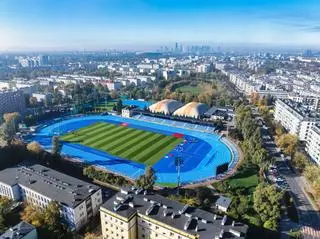 Stadion Podskarbińska po modernizacji 