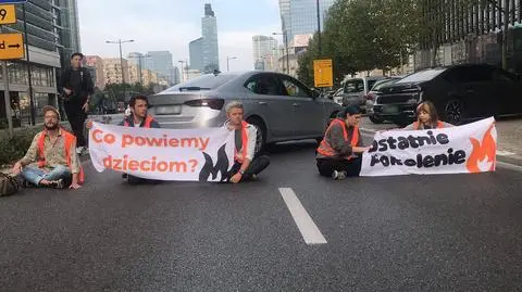 Ostatnie Pokolenie blokowało ulicę w centrum