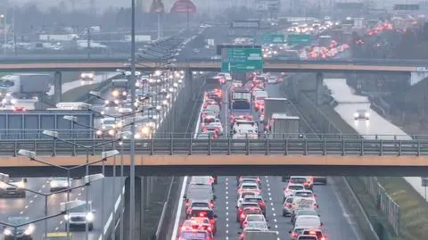 Korek na S8 na wysokości Ursusa 