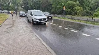 Deszcz w Warszawie 