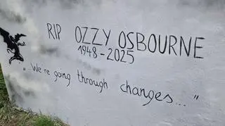 Ozzy Osbourne na muralu na Osiedlu Przyjaźń