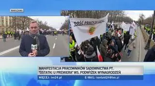 Relacja reportera TVN24 sprzed KPRM