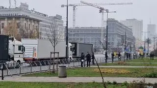 Zamknięty most Poniatowskiego 