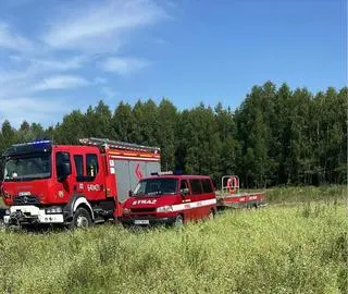 Akcja ratownicza w miejscowości Kutyski 