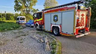 Wypadek na torach w Warszawie