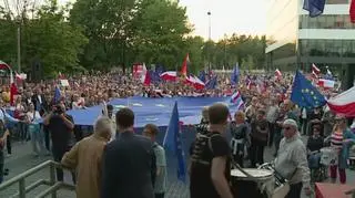 Manifestacja w obronie SN w Krakowie