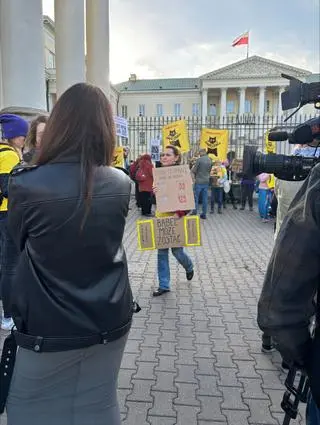 Protest kocich wolontariuszy ze Schroniska na Paluchu 