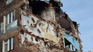Rozbiórka kamienicy przy Grzybowskiej 46