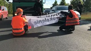 Protest Ostatniego Pokolenia na Ursynowie