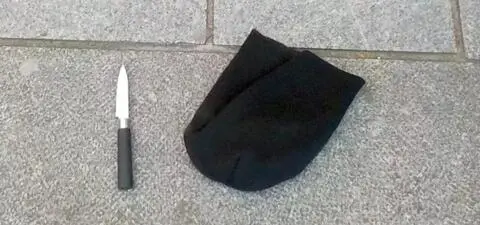 Groził przechodniom nożem. Został obezwładniony