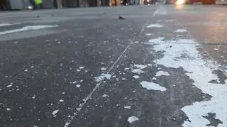 Rozmyta ścieżka na Targowej