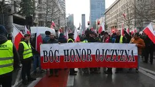 Protest rolników w centrum stolicy