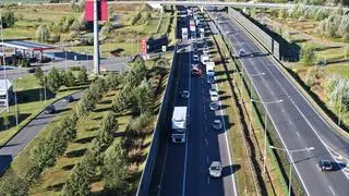 Wypadek na autostradzie A2