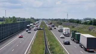 Utrudnienia na A2 po wypadku i kolizjach