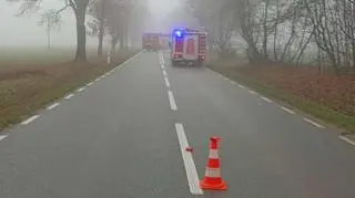 Wypadek na drodze wojewódzkiej numer 802