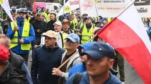 Górnicy z kopalni Bogdanka protestowali w Warszawie