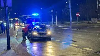 Hitting a pedestrian on Żwirki i Wigury