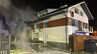 Pożar warsztatu w Sulejówku 