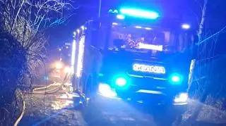 Pożar pod Grodziskiem Mazowieckim