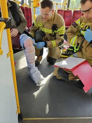Zderzenie tramwajów na rondzie de Gaulle’a