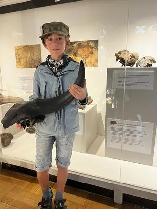 Marcel znalazł w Wiśle fragment czaszki prażubra
