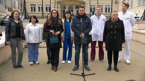 Konferencja prasowa poświęcona zatrudnianiu medyków z Ukrainy