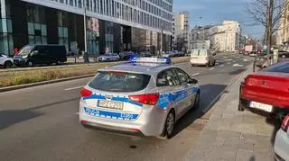 Potrącenie rowerzysty na Puławskiej