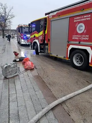 Pożar kamienicy na Pradze