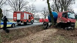 Poważny wypadek na drodze z Drobina do Płocka