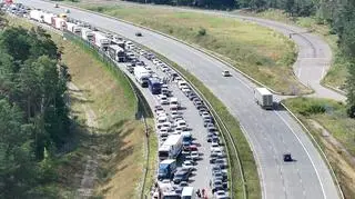 Zderzenie na trasie S17 koło Wiązowny