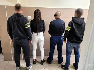 Podejrzani zatrzymani przez policjantów 