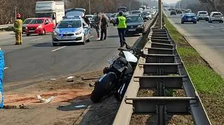 Wypadek na Wisłostradzie