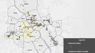 Mapa warszawskich "kopciuchów"