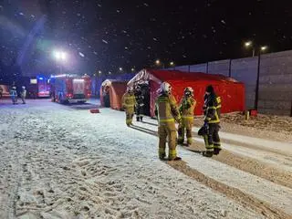 Na miejscu rozstawiono szpital polowy