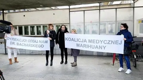 Chcą terapii medyczną marihuaną. Manifestowali w obronie lekarza