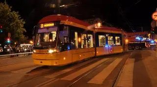 Zderzenie tramwajów na pl. Bankowym