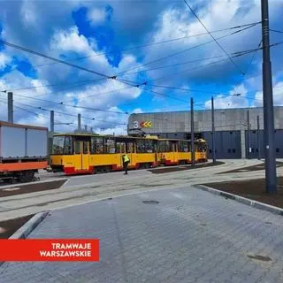 Tramwaje w zajezdni na Annopolu