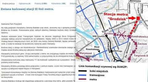 Metro do Trasy Toruńskiej? Białołęka zbiera podpisy