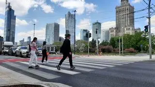 Przejścia na rondzie Dmowskiego otwarte