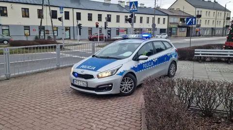 Wypadek na przejściu dla pieszych w Jabłonnie