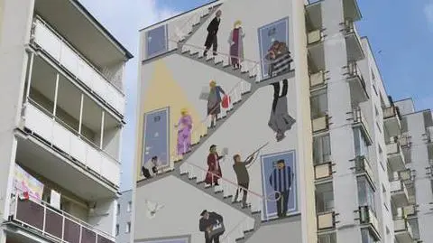 Kręcili tam Alternatywy 4. Teraz powstanie mural