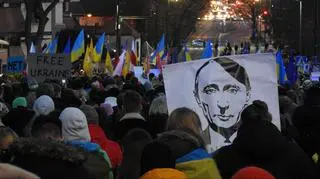 Manifestacja w geście solidarności z Ukrainą 