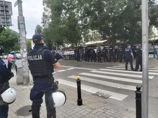 Protest przed ambasadą Azerbejdżanu