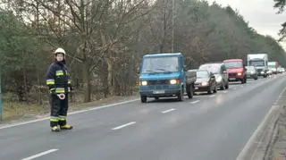 Zderzenie czterech samochodów na Patriotów