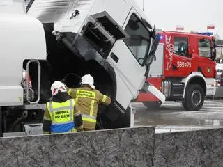 Pożar cysterny w Dawidach