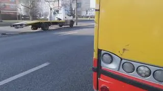 Autobus został uszkodzony