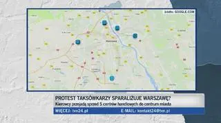 Taksówkarze zablokują centrum